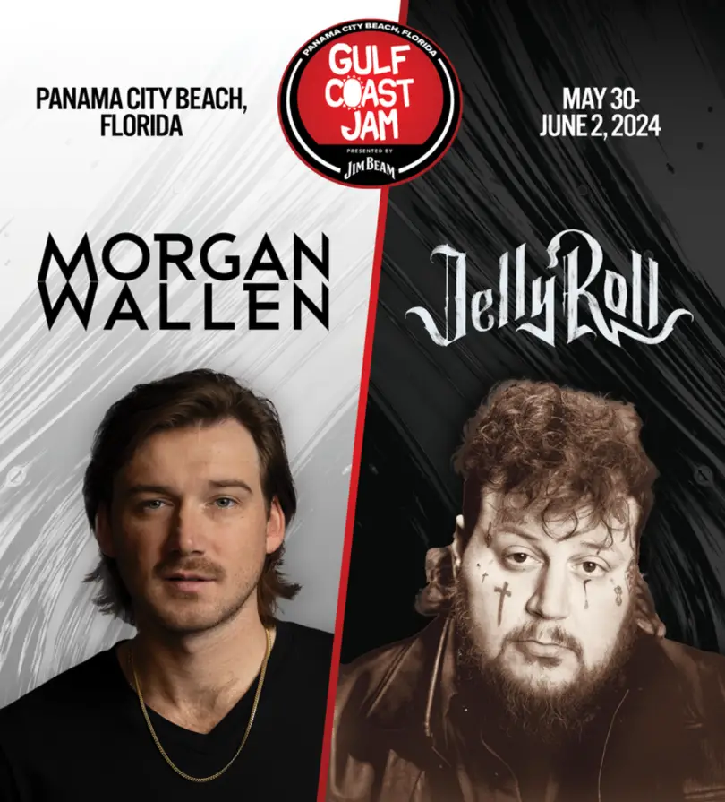 Jelly Roll Joins Morgan Wallen As 2024 Gulf Coast Jam Headliner