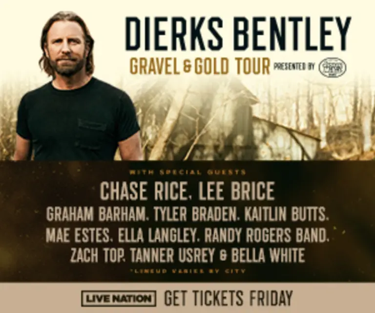 Dierks Bentley's 2024 Gravel & Gold Tour Includes Chase Rice, Lee Brice